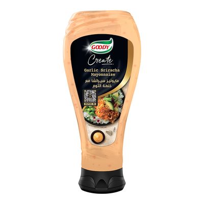 قودي مايونيز سيراتشا مع خلطة الثوم ضغاط - 425 مل