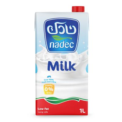 نادك حليب طويل الأجل قليل الدسم 1 لتر