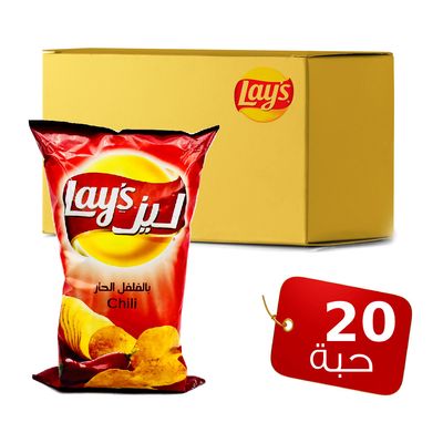 Lays Chips With Chili Pepper 160 G × 20 Box
