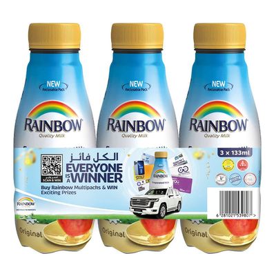 ابو قوس حليب مبخر 133 مل × 3