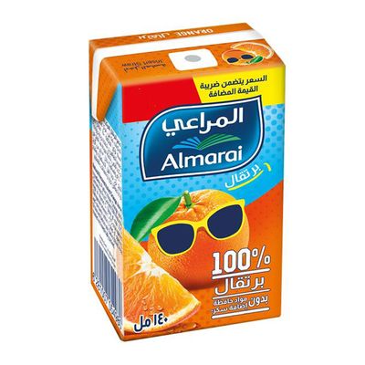 Almarai Orange Juice No Added Sugar - 140ml