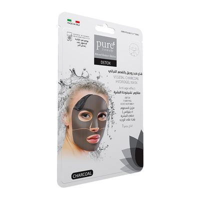 Pure Beauty Detox Vegetal Charcoal Hydrogel Mask Anti Age Effect - 1 Piece