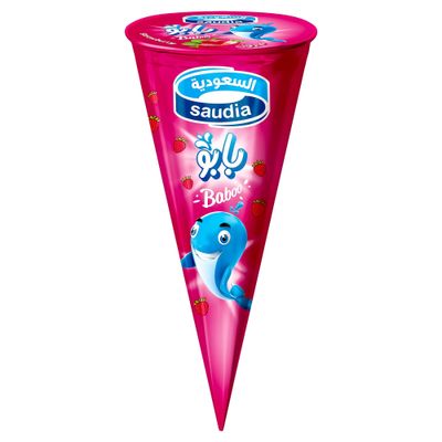Saudia Baboo Ice Cream Strawberry Flavor 110 ML