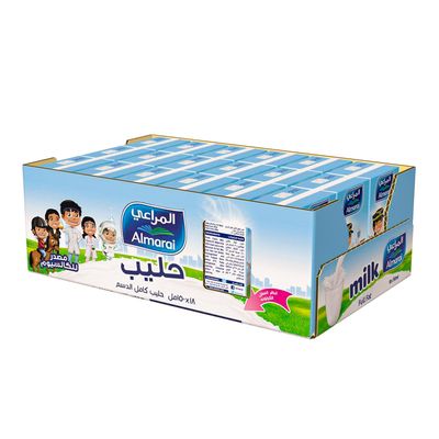 المراعي حليب طويل الأجل كامل الدسم كرتون 150 مل × 18
