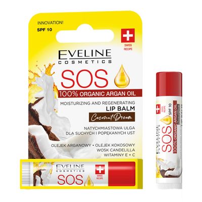 Eveline Nourishing And Regenerating Lip Balm With Argan And Coconut Oil SPF 15