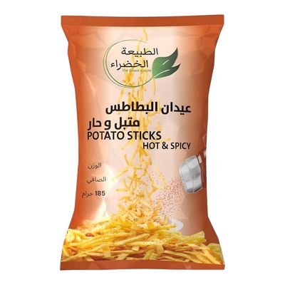 The Green Nature Potato Sticks Hot And Spicy 185 G