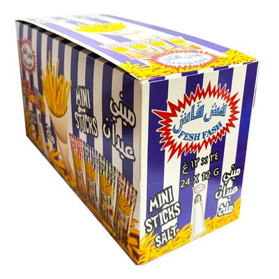 Fesh Fash Potato Sticks Mini Salt Flavor 12 G × 24