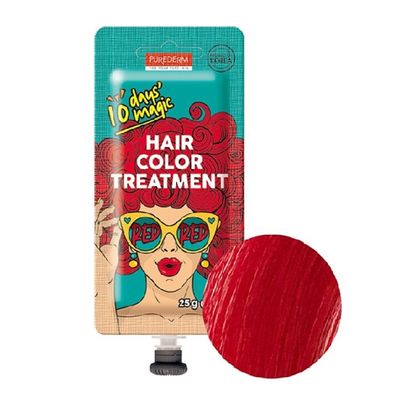 Purederm 10 Days Magic Hair Color Treatment - Red - 25g
