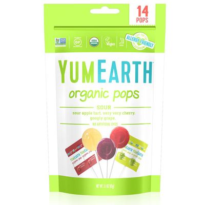 Yum Earth Lollipop Sour Fruits Organic 87 G