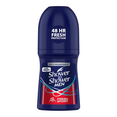 Shower To Shower Deodorant Roll-on For Men Fresh Sport - 50ml
