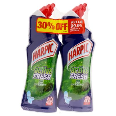 Harpic Toilet Cleaner Active Fresh Pine 750 ML × 2