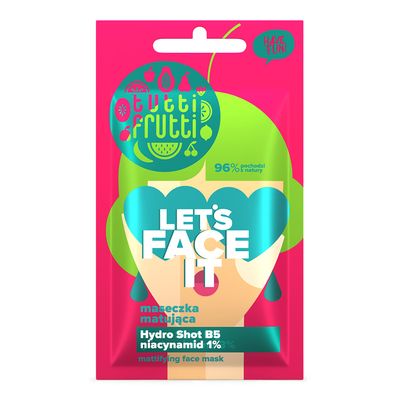 توتي فروتي قناع الوجه لتقليل لمعان البشرة بالبطيخ و زهرة اللويزة - 7 جرام