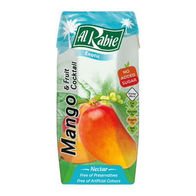 Alrabie Nectar Mango With Mixed Fruits No Added Sugar 200 ML