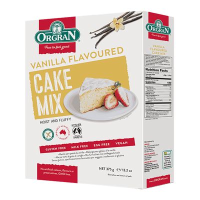 Orgran Cake Mix Vanilla Gluten Free 375 G
