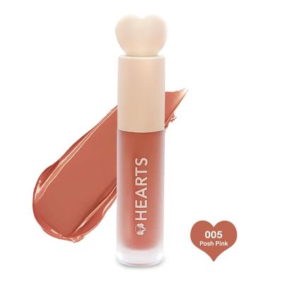 Hearts Liquid Matte Lipstick 005 Push Pink - 6ml
