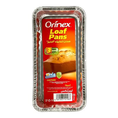 Orinex Loaf Pans Microwave Safe 3 Pieces