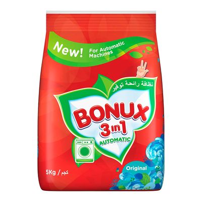 Bonux Laundry Powder Detergent Automatic Original Scent 5 Kg