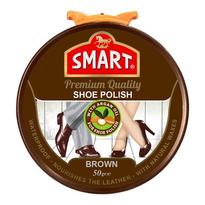 Smart Shoe Polish Brown 50 ML