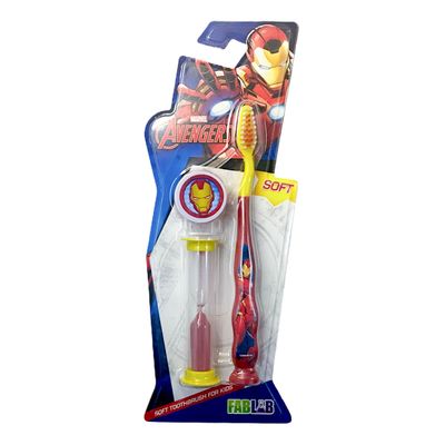 Fab Lab Marvel  Soft Toothbrush with Hourglass - Avengers 