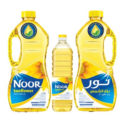 دوار الشمس نور زيت - 1.5 لتر × 2 + 500 مل