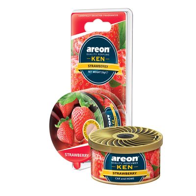 Areon Ken Car and Home Air Freshener Strawberry Scent