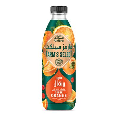 Almarai  Farms Select Juice Super Orange - Persimmon - Acerola - 1 L