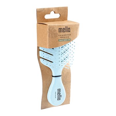 Mella Small Detangling Hair Brush Natural Fiber - Light Blue