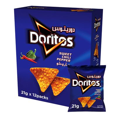 Doritos Chips Sweet Chili Pepper - 21g × 12 