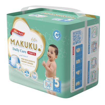 Makuku Diapers Daily Care Pants Size 5 26 Pieces
