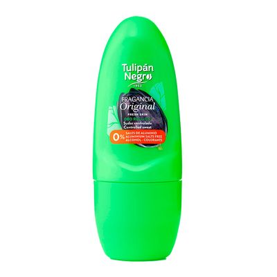 Tulipán Negro Roll On Deodorant Original Aluminum Salts Free - 75ml