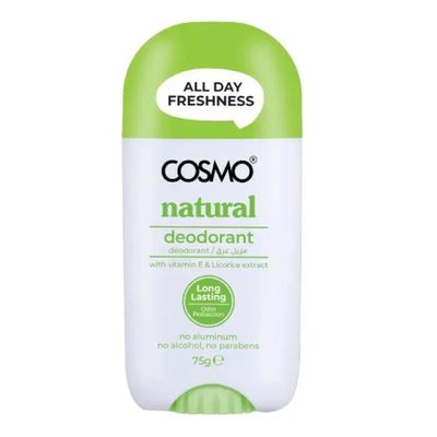 Cosmo Natural Deodorant Stick with Vitamin E & Licorice Extract - 75g