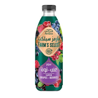 Almarai Juice Farms Select Grapes & Berries Nothing Added 1 L