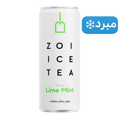 زوي شاي مثلج بنكهة الليمون والنعناع خالي من السكر المضاف 320 مل