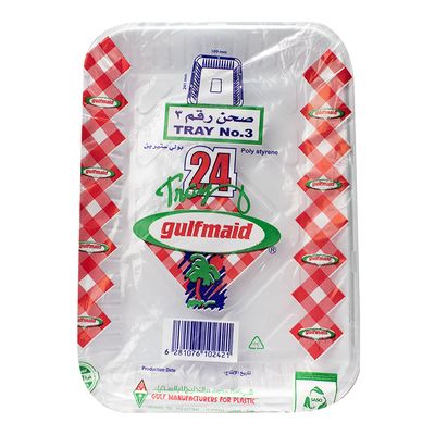 Gulfmaid Plastic Plates No.3 24 Pieces
