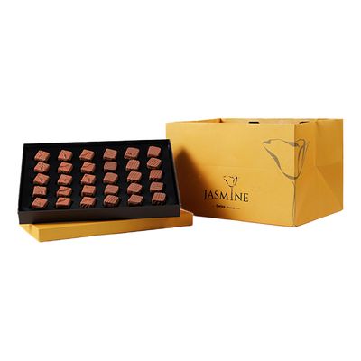 Jasmin Swiss Chocolates with Hazelnut Praline, Caramel, and Peanuts Flavor - 360g