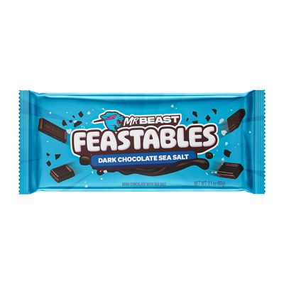 Feastables Mr Beast Dark Chocolate With Sea Salt Imported - 60g