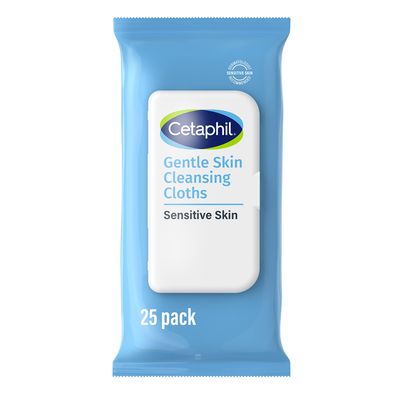 Cetaphil Gentle Skin Cleansing Cloths For Face and Body - 25 Pieces