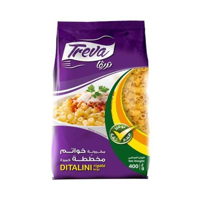 Treva Pasta Ditalini Rigate Large 400 G