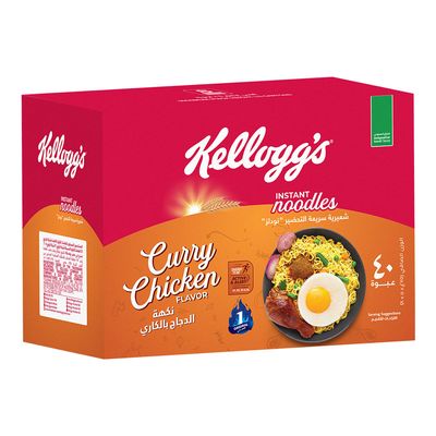 كلوقز نودلز بنكهة الدجاج بالكاري 75 جرام × 40