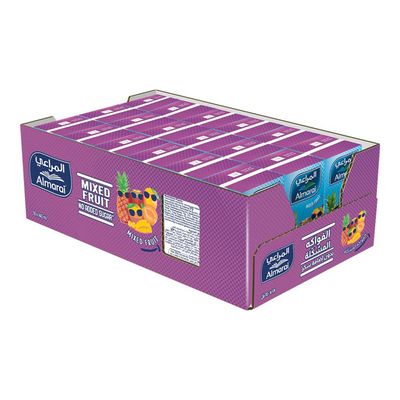 Almarai Mixed Fruits Juice No Added Sugar - 140ml × 18