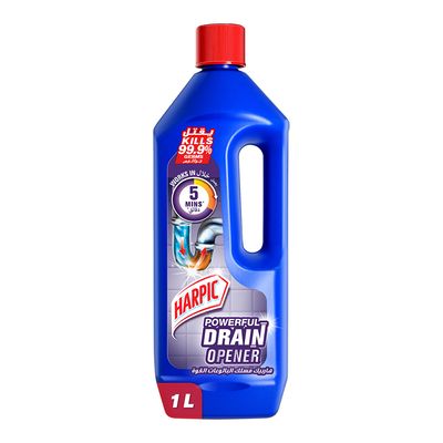 Harpic Drain Opener Gel For Toilet & Kitchen Drains 1 L