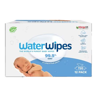 ووتر وايبس مناديل أطفال الأصلية - 60 حبة × 12