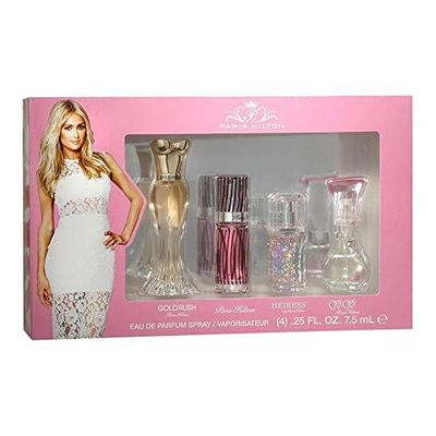 Paris Hilton Miniatur Set Gold Rush Eau de Parfum & Can Can Eau de Parfum & Paris Hilton Eau de Parfum & Heiress Eau de Parfum Wo - 7.5ml ×4