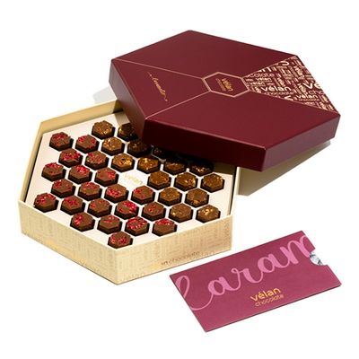 Velan Chocolate with Caramel and Raspberry 42 Pieces
