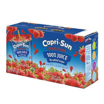 Capri Sun Juice Strawberry No Added Sugar 200 ML × 10 Box