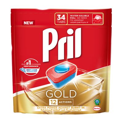 Pril Gold Dishwasher Tablets 34 Pieces