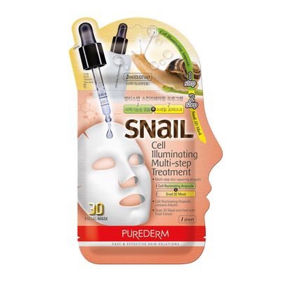 Purederm Snail Cell Illuminating Multi-step Treatment Facial Mask - 2ml