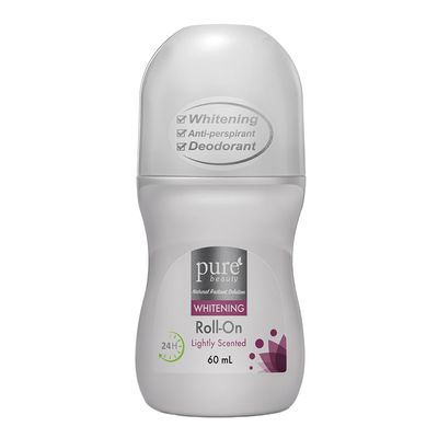 Pure Beauty Whitening Deodorant Roll-On - Lightly Scented - 60ml