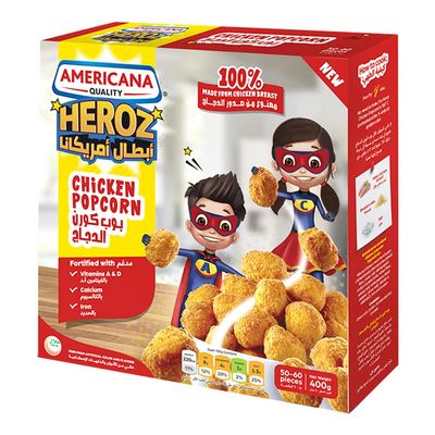 Americana Chicken Popcorn Heroz 400 G