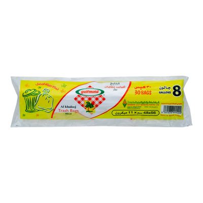 Gulfmaid Trash Bags 8 Gallons 30 Pieces